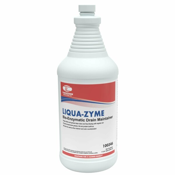 Theochem LIQUA ZYME - 12/1 QT CASE, Drain Maintainer, 12PK 100346-99990-1Q